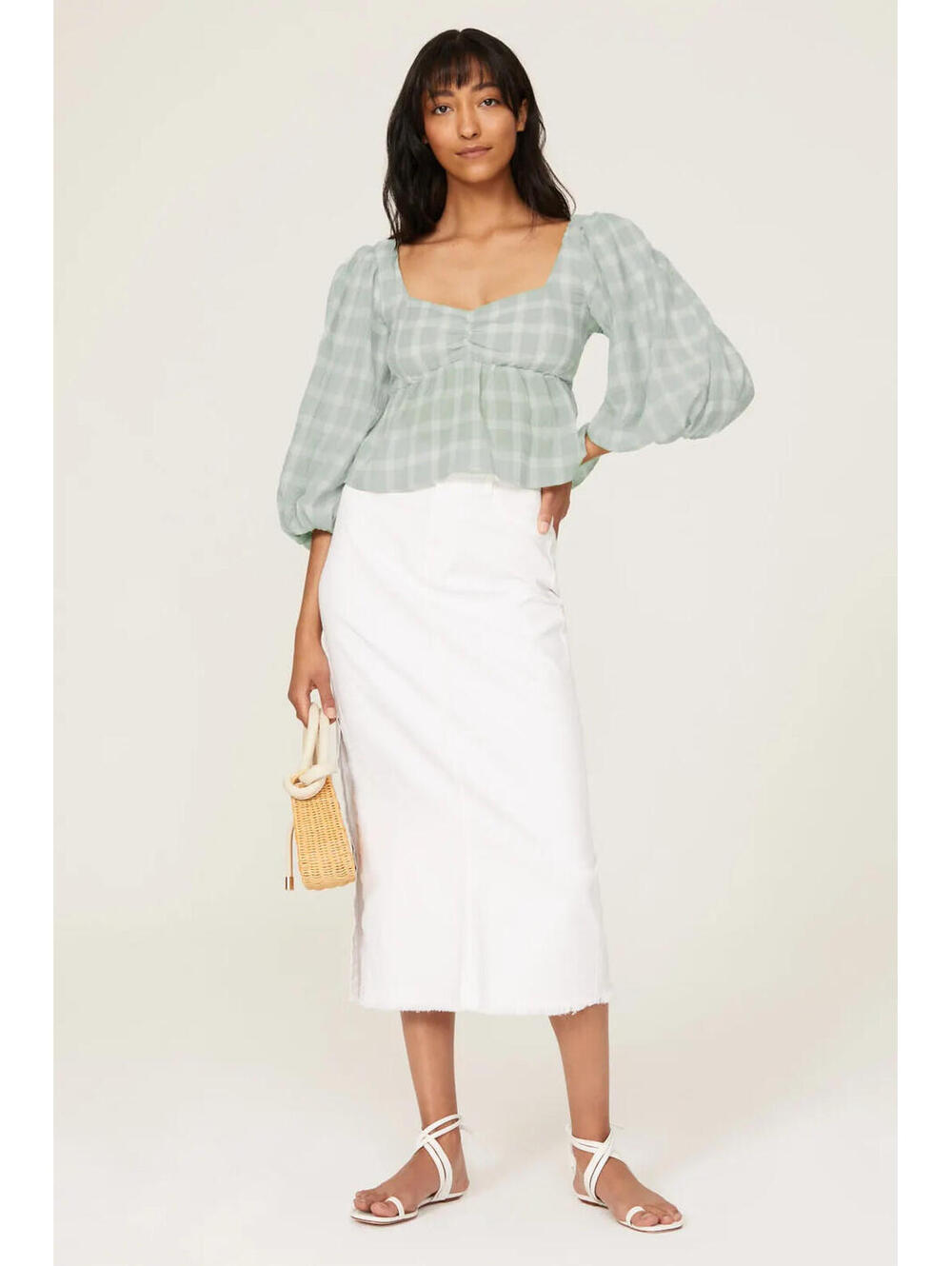 Show Me Your Mumu Cathy Gingham Top Size S